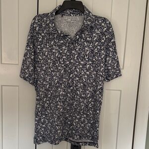 Under Armour Black and White Polo Shirt